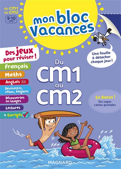 Mon Bloc Vacances Du CM1 au CM2