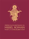 Prières eucharistiques du Missel romain pour la concélébration
