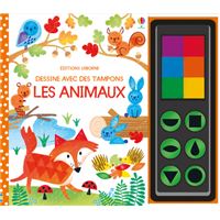 Dessine avec des tampons - Les animaux
