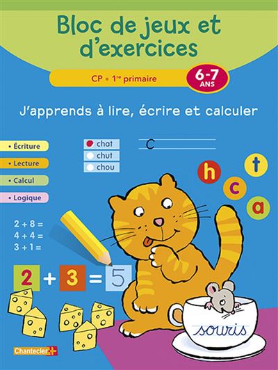 Bloc de jeux et exercices - j'apprends a lire, ecrire (6-7a)
