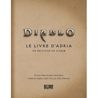 Diablo : Le livre d'Adria - Un bestiaire de Diablo