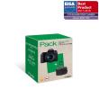 Pack Fnac Reflex Canon EOS 77D Noir + Objectif 18-135 mm f/3.5-5.6 IS USM + Fourre-tout + Carte SD 16 Go
