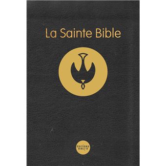 Sainte Bible Colombe noire semi/rigide reliée