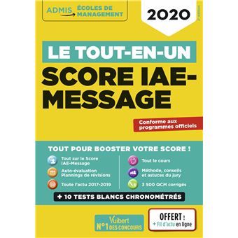 Le tout-en-un Score IAE-MESSAGE - Fil d'actu offert