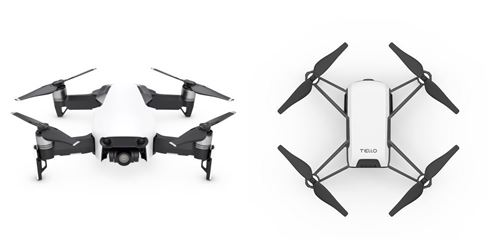 Drone 4K Dji Mavic Air Fly More Combo Arctique + Drone RYZE Tello Blanc