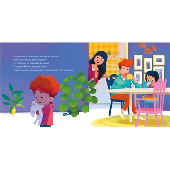 Martin se brosse les dents