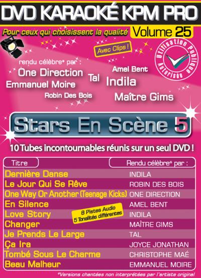 Karaoké KPM pro volume 25 - Stars en scène 5 - Tubes 2014 & 2015