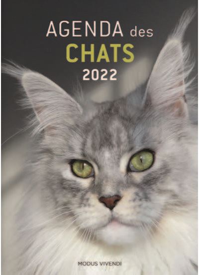planificateur & organiseur Motif Chats blanc et noirs Journal semainier et quotidien CHATS 2022: Agenda 2022 pour Amoureux des chats Format 8,5x11po 150 pages