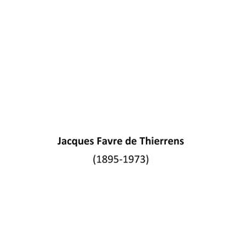 Jacques Favre de Thierrens