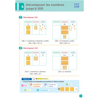 De l'école à la maison - Maths CE1 Ed. 2022 - Mes fiches Leçons de Maths + exercices numériques