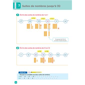 De l'école à la maison - Maths CE1 Ed. 2022 - Mes fiches Leçons de Maths + exercices numériques