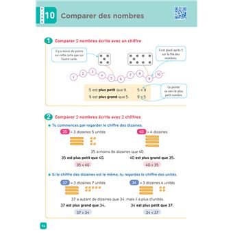 De l'école à la maison - Maths CE1 Ed. 2022 - Mes fiches Leçons de Maths + exercices numériques