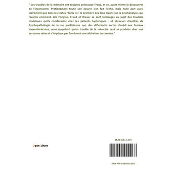 Mémoire, souvenirs, oublis