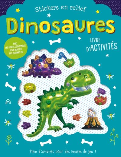 Dinosaures stickers en relief