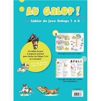 Au galop ! Cahier de jeux galops 1 à 4