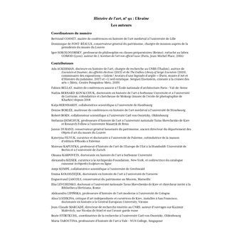 Histoire de l'art n° 91 : Ukraine - Juin 2023