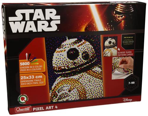 QUERCETT 4 TABLEAUX PIXEL ART - BB8 (6 4