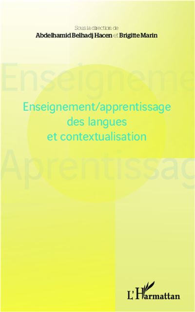 Enseignement, apprentissage des langues et contextualisation