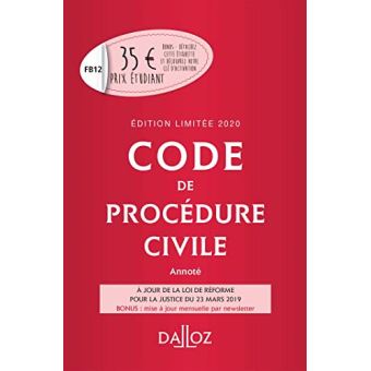 Code de procédure civile 2020 annoté. Édition limitée - 1