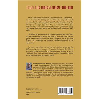 L'Etat et les jeunes au Sénégal (1940-1980)