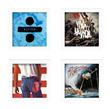 Lot de 4 Cadres blancs pour disques vinyles à ouverture frontale Show and Listen