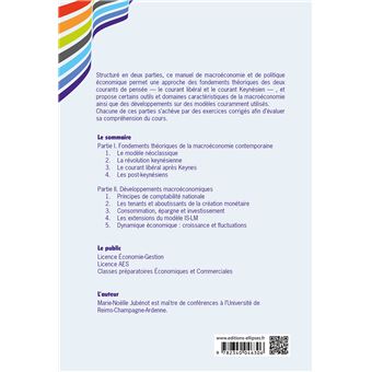 Macroéconomie et politique économique. Cours et exercices corrigés