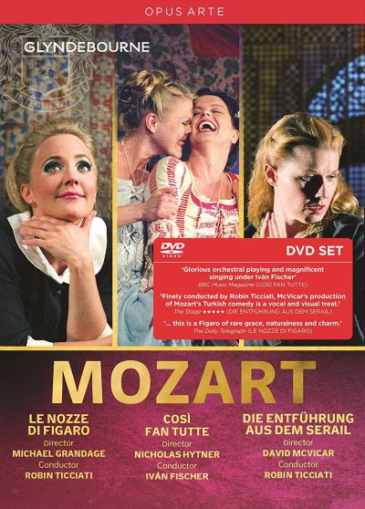 Noces de figaro/cosi fan tutte/enlevement au serail