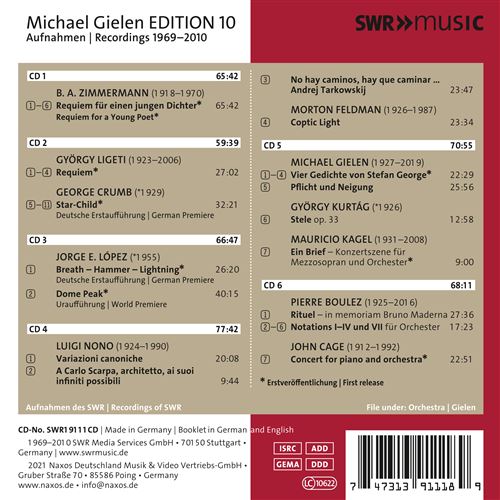 CD Michael Gielen Edition 10