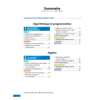 Mes années Bac Pour réussir le jour J Spécialité Maths 1re