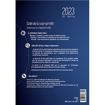 Code de la copropriété 2023