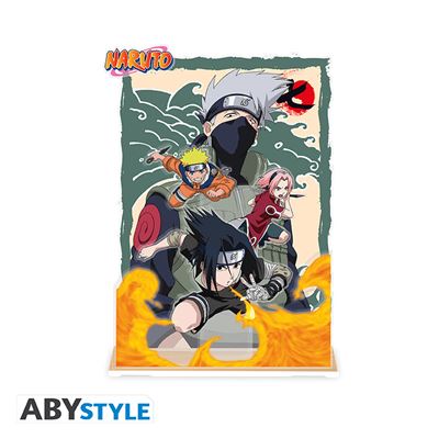 Figurine Acryl Naruto Diorama Équipe 7