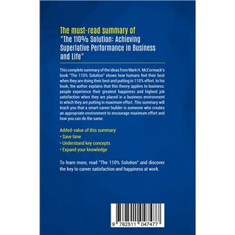 Summary: The 110% Solution