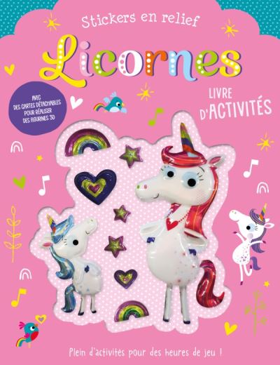 Licornes stickers en relief