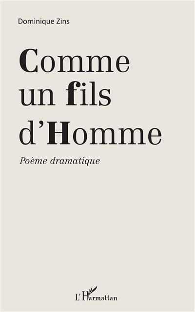 Comme un fils d'homme - Dominique Zins - broché