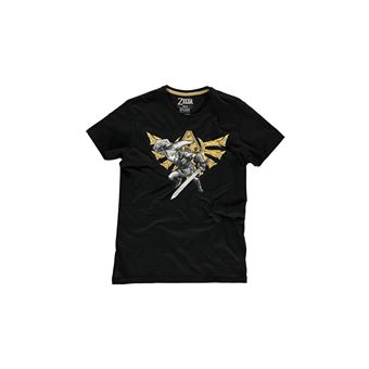 T Shirt Zelda Hyrule Link Noir Taille S