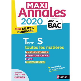 Maxi Annales Bac 2020 - Terminale S