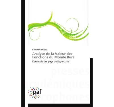 Analyse de la valeur des fonctions du monde rural