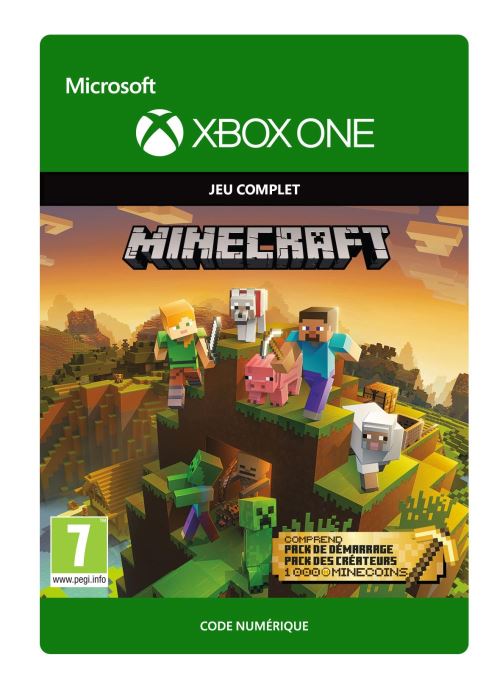 Pochette avant du jeu Code de téléchargement Minecraft Master Collection 1000 Minecoins Xbox One
