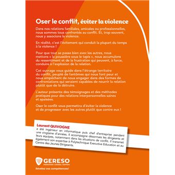Oser le conflit, éviter la violence