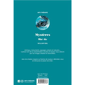 Mini-bloc d'Art-thérapie Mystères