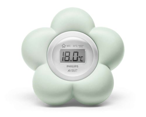 Thermomètre Numérique pour Le Bain et La Chambre Philips Avent Fleur Bleu SCH480/00