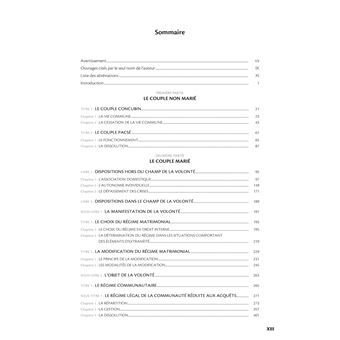 Droit des régimes matrimoniaux