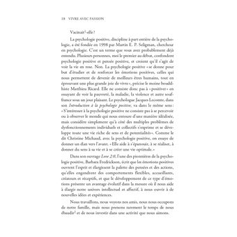 Vivre avec passion