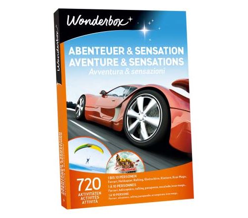 Coffret cadeau Wonderbox Aventure et sensations