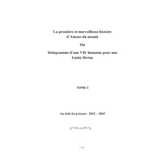 La première et merveilleuse histoire d'Amour du monde