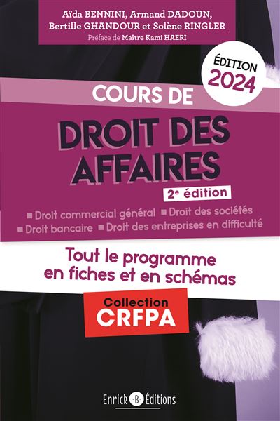 Cours De Droit Des Affaires 2024 Tout Le Programme En Fiches Et En ...