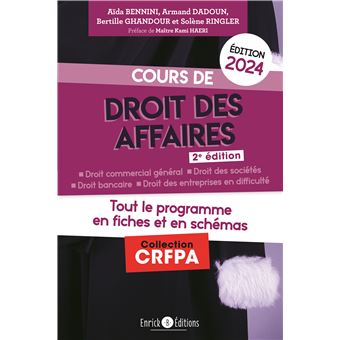 Cours de droit des affaires 2024