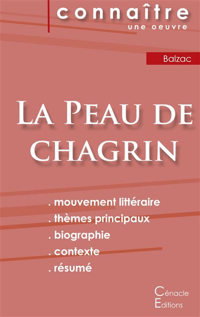 Fiche de lecture La peau de chagrin de Balzac