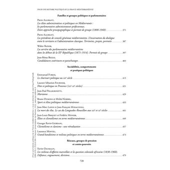 Pour une histoire politique de la France méditerranéenne
