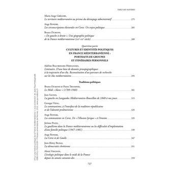 Pour une histoire politique de la France méditerranéenne